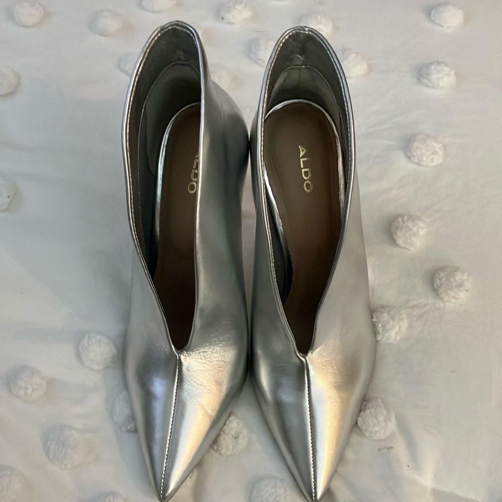 ALDO Silver Heels/Boots